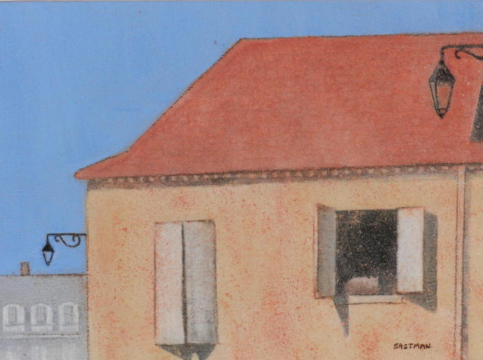 2012.House with Cat in Window (Dordogne, France).JPG